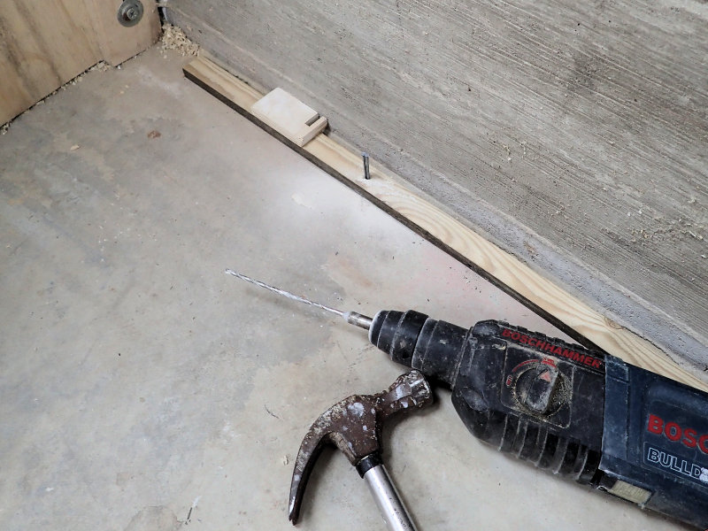 a hammer and a hammer drill